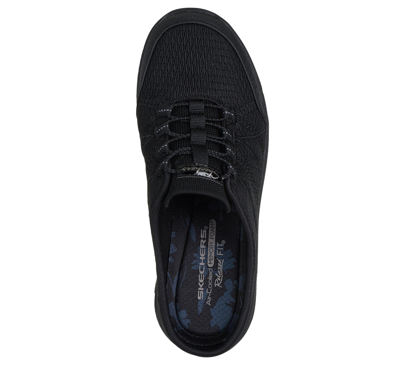 SKECHERS WOMEN'S EASY GOING SLIP-ON SHOES - BLACK/BLACK