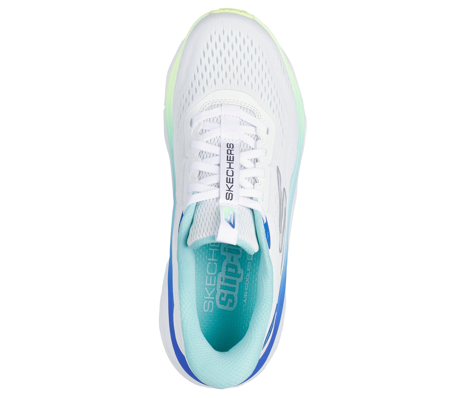 SKECHERS WOMEN'S MAX RUN - WHITE/MULTI