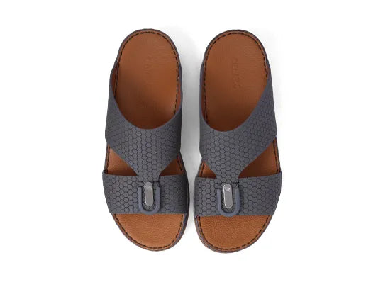 TIMELESS UNLINED HAMMERED CLASSIC ARABIC SANDALS GREY