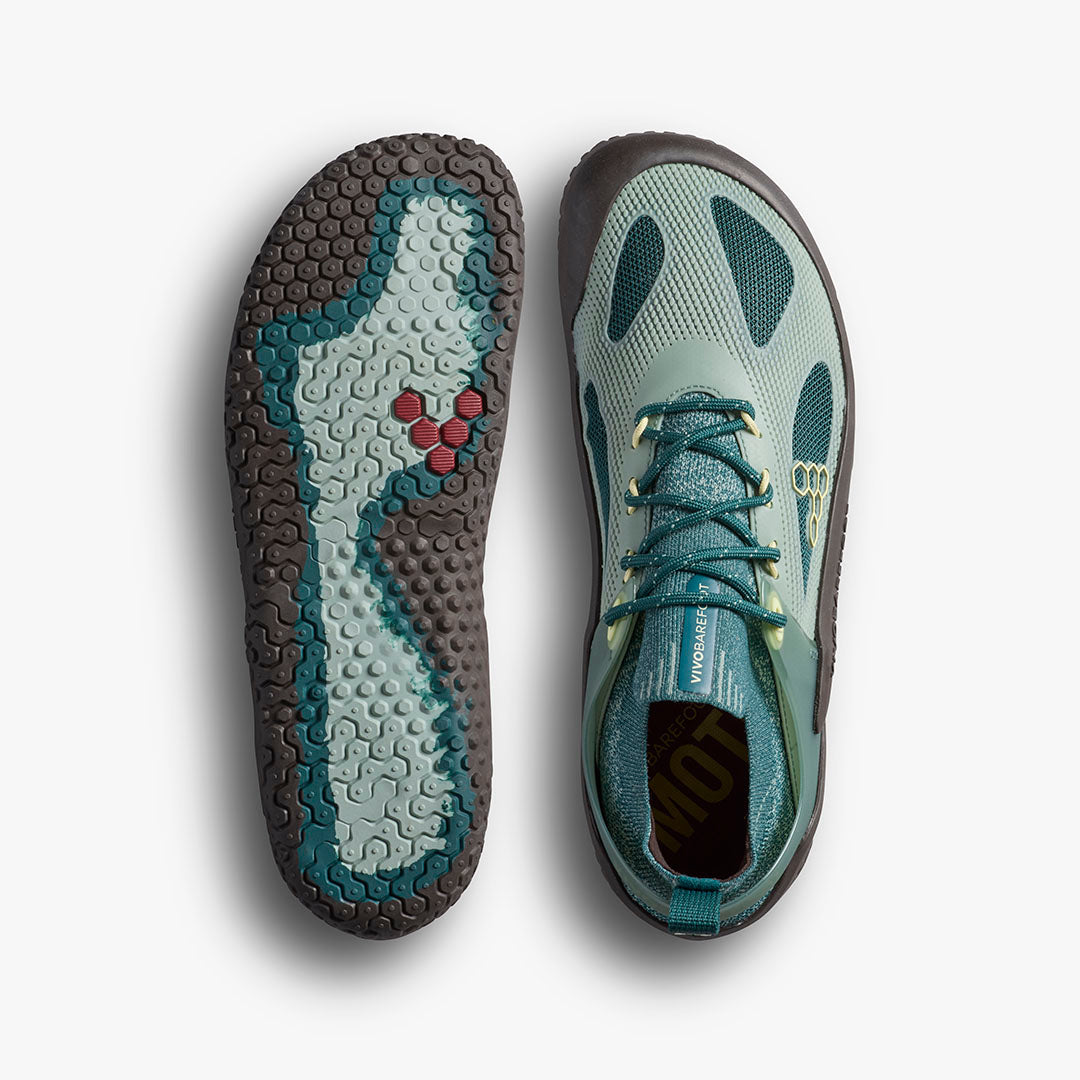 Vivobarefoot Motus Strength Womens Glacial Green - Sole Therapy