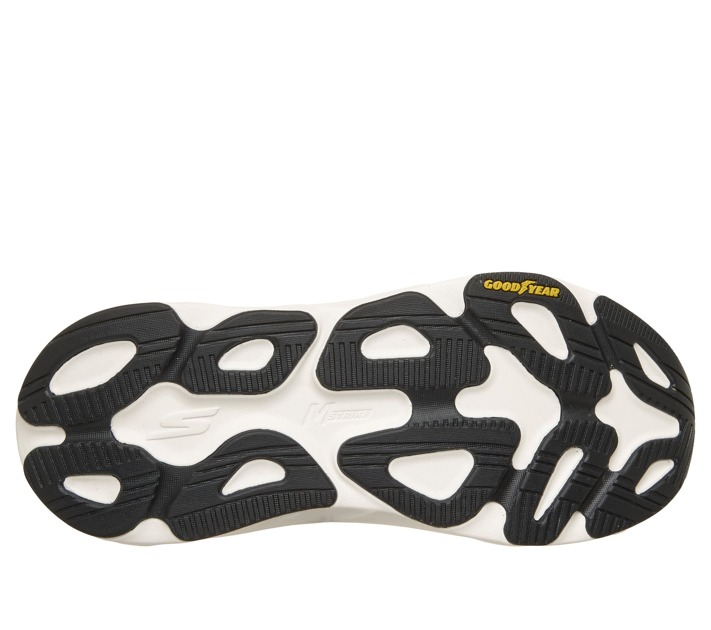 SKECHERS MENS MAX RUN PERFORMANCE - BLACK/WHITE - Sole Therapy