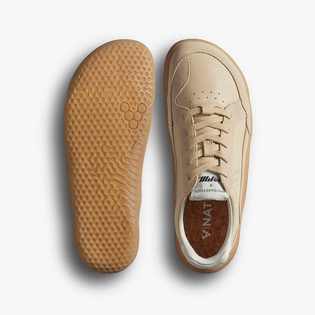 Vivobarefoot Gobi II Sneaker Premium Leathers Mens Desert Sand - Sole Therapy