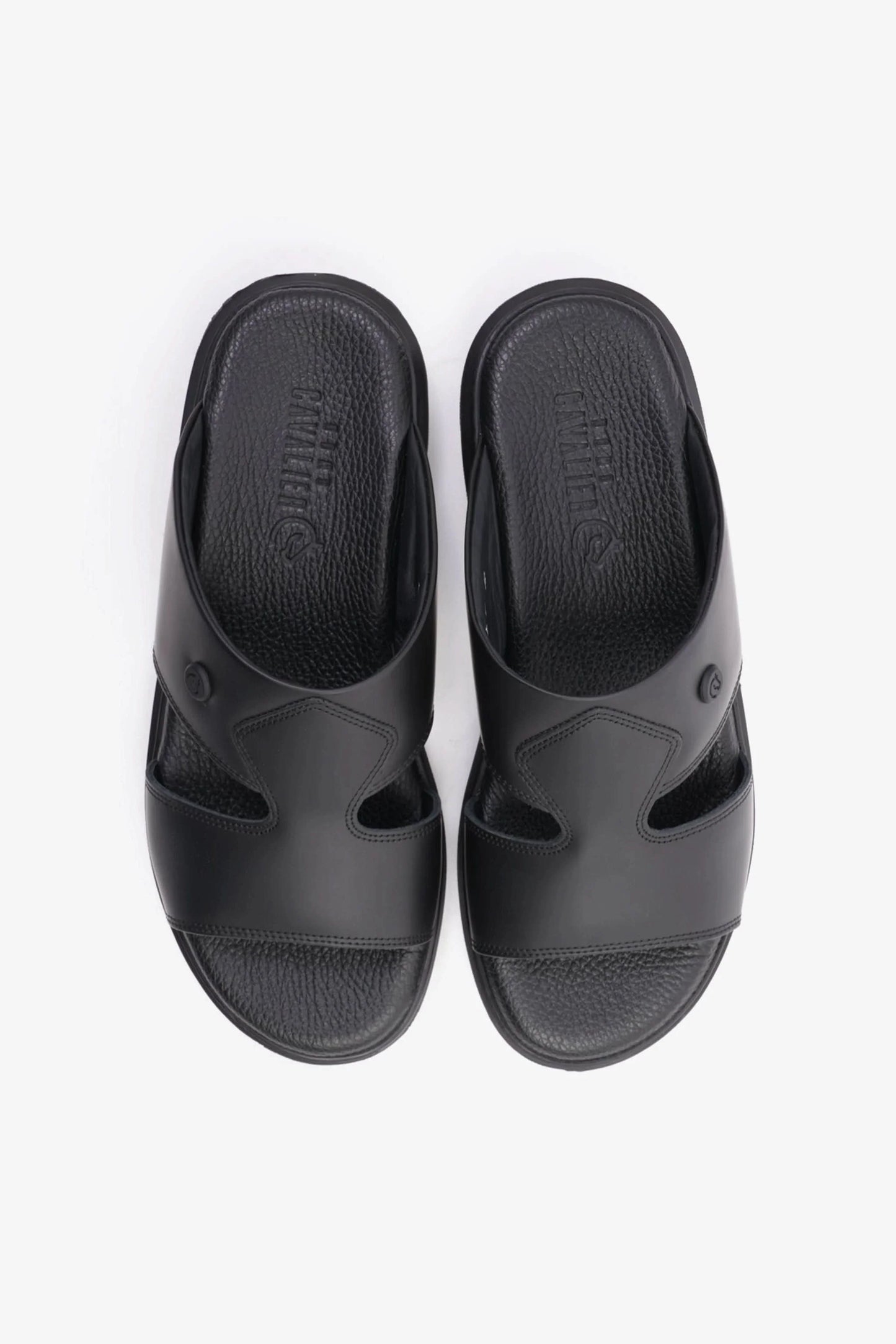 Cavalier Uomo Men's Stylish Sandals Black MSDCVALP109