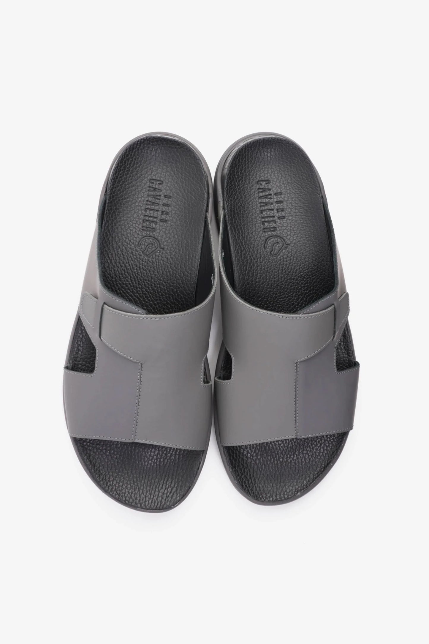 Cavalier Uomo Men's Classic Traditional Arabic Sandals Grey MSDCVSUN509