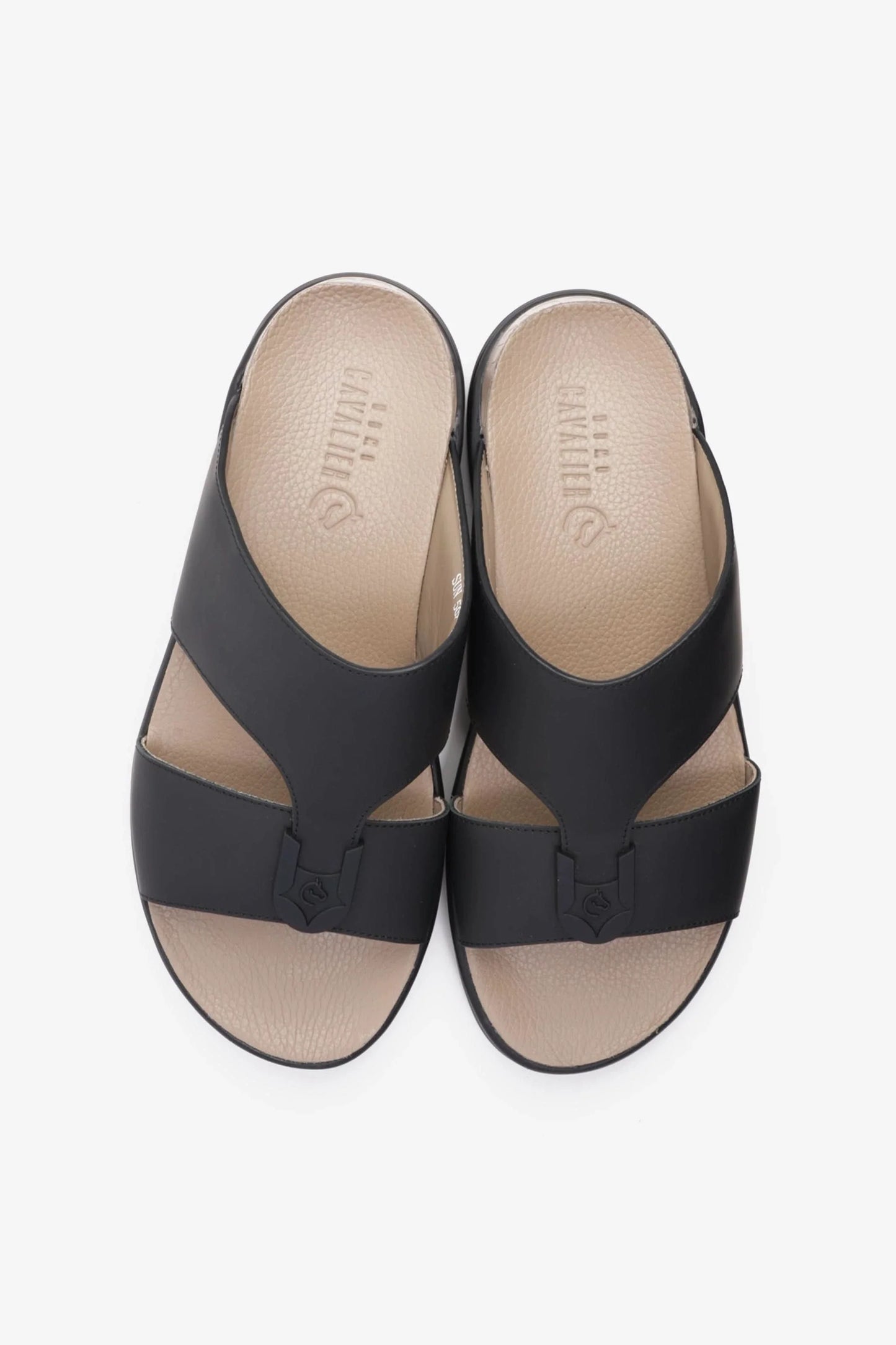 Cavalier Uomo Men's Classic Arabic Sandals Black MSDCVSUN507