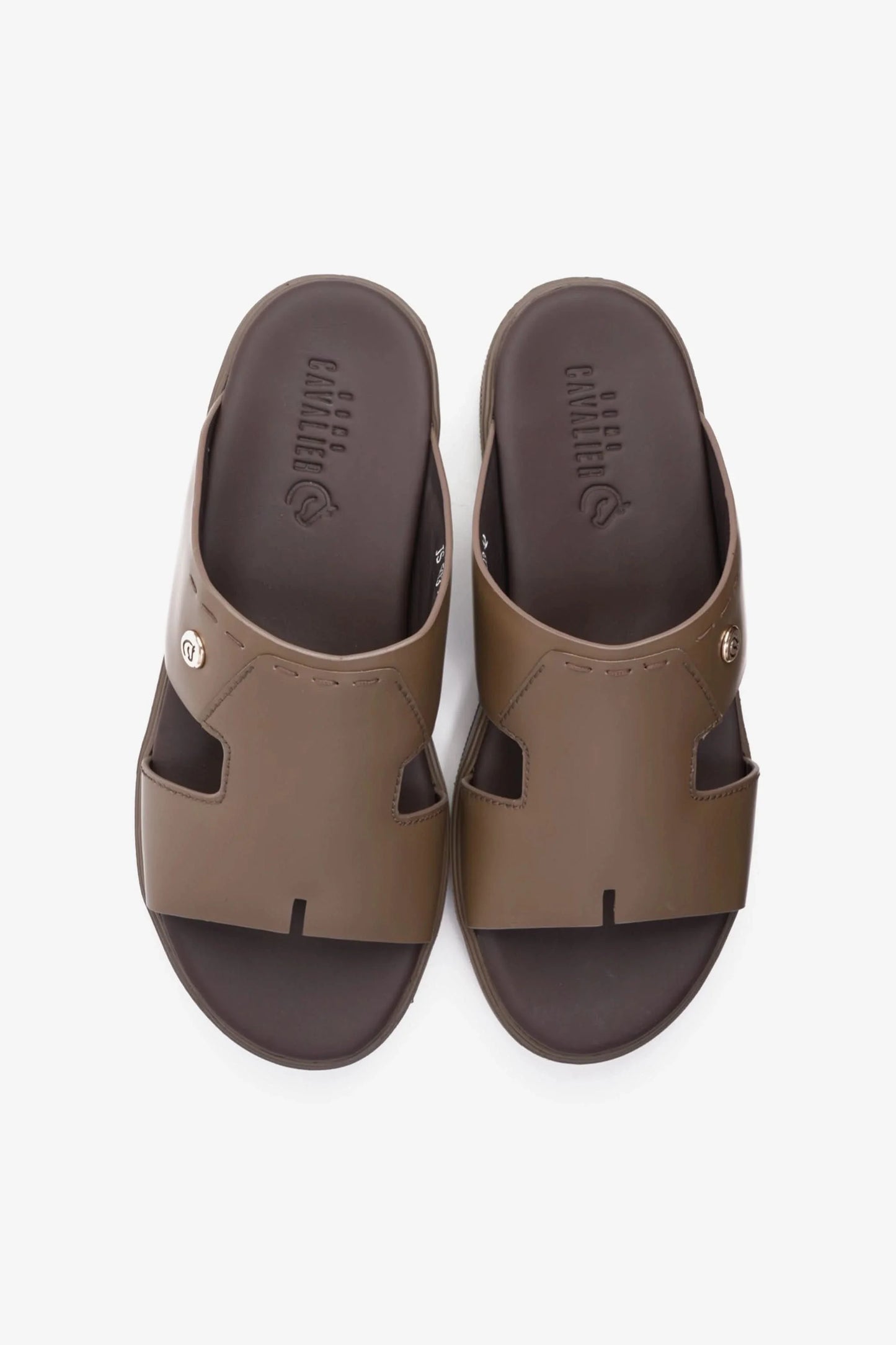 Cavalier Uomo Men's Leather Arabic Sandals Truffle MSDCVJS503