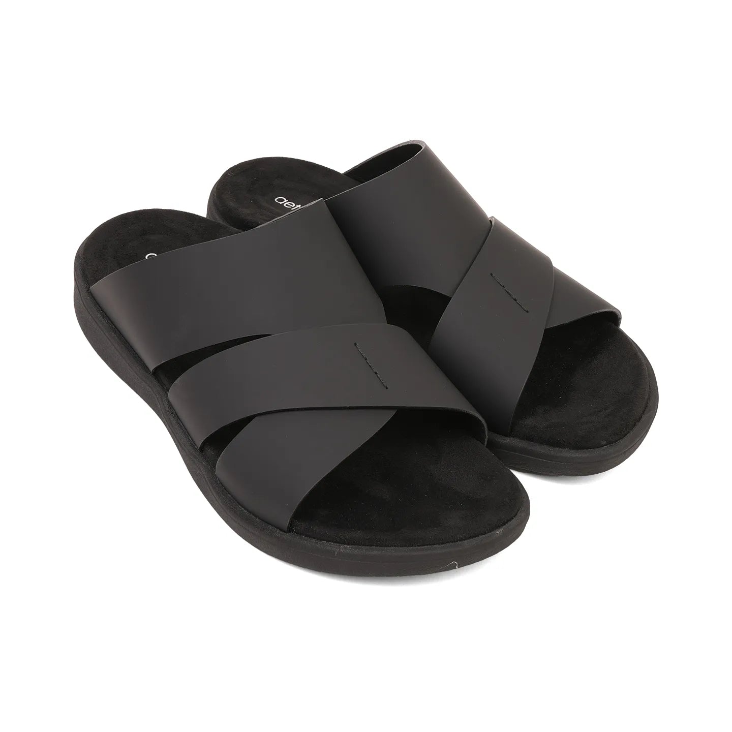Aetrex Premium Comfort Foot Bed Arabic Sandals Black