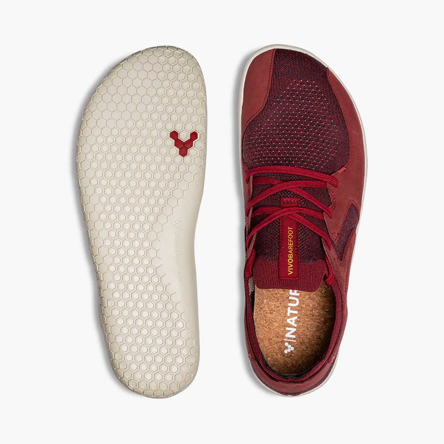 Vivobarefoot Primus Asana I Mens Shoes Burgundy