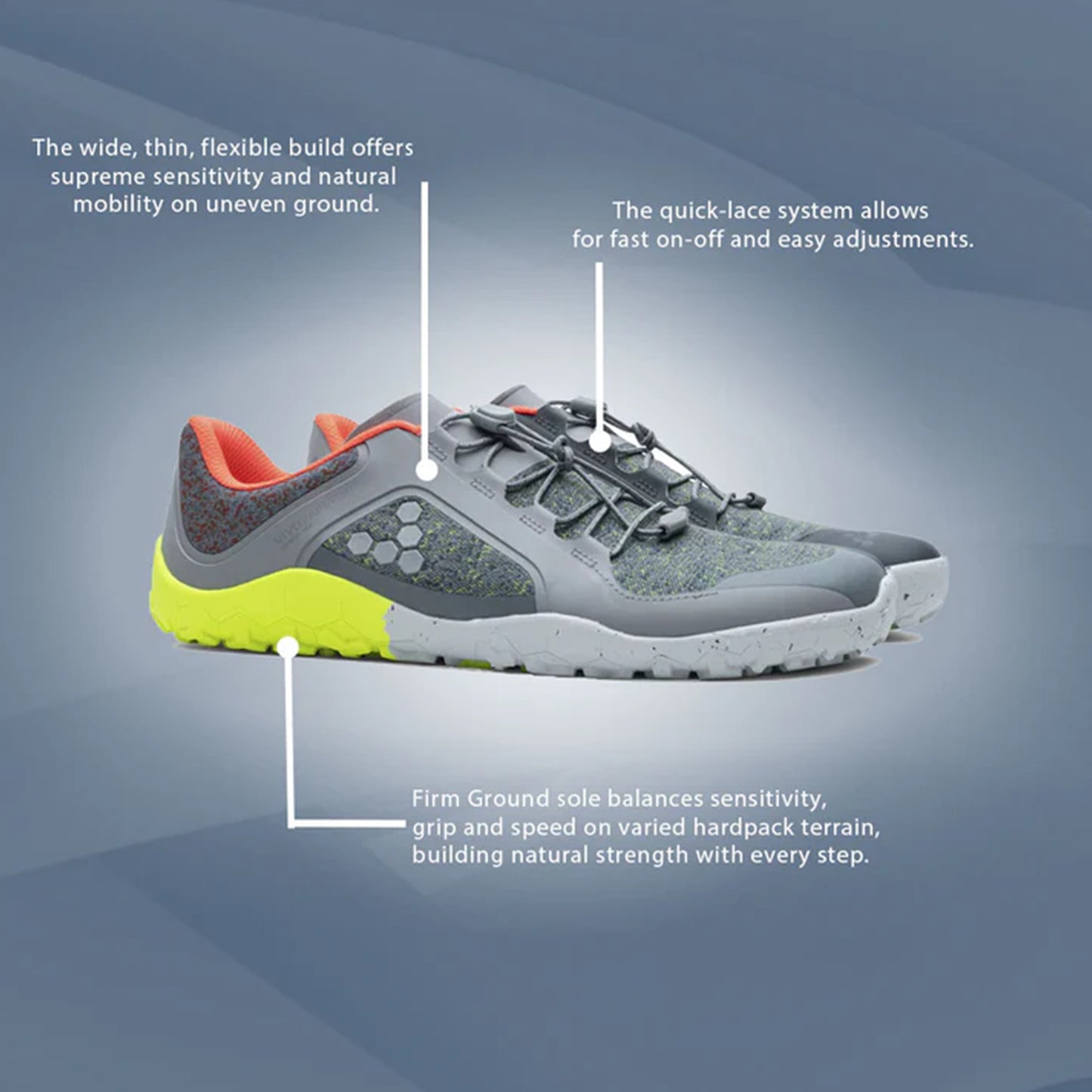 Vivobarefoot Primus Womens Trail All Weather Grey