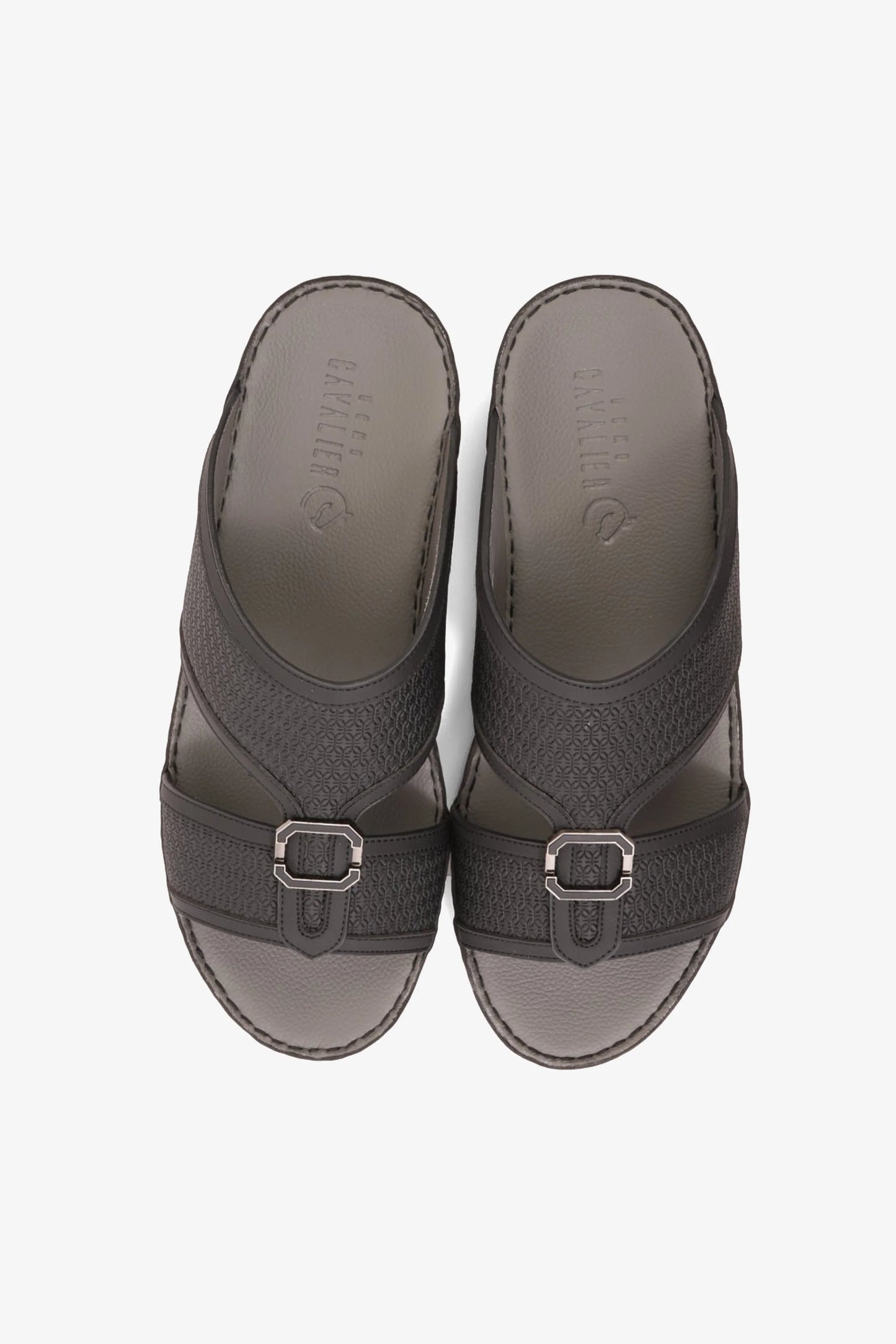Cavalier Uomo Men's Premium Arabic Sandals Black MSDCV1119