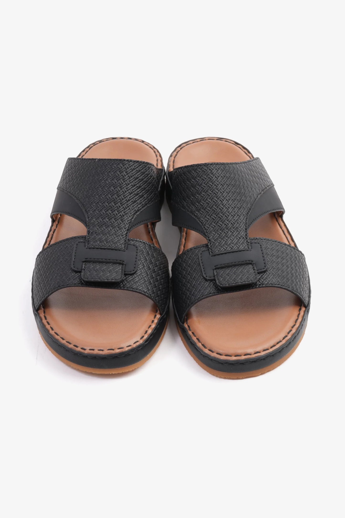 Comfort Plus Men's Genuine Leather Sandals Black CP3006