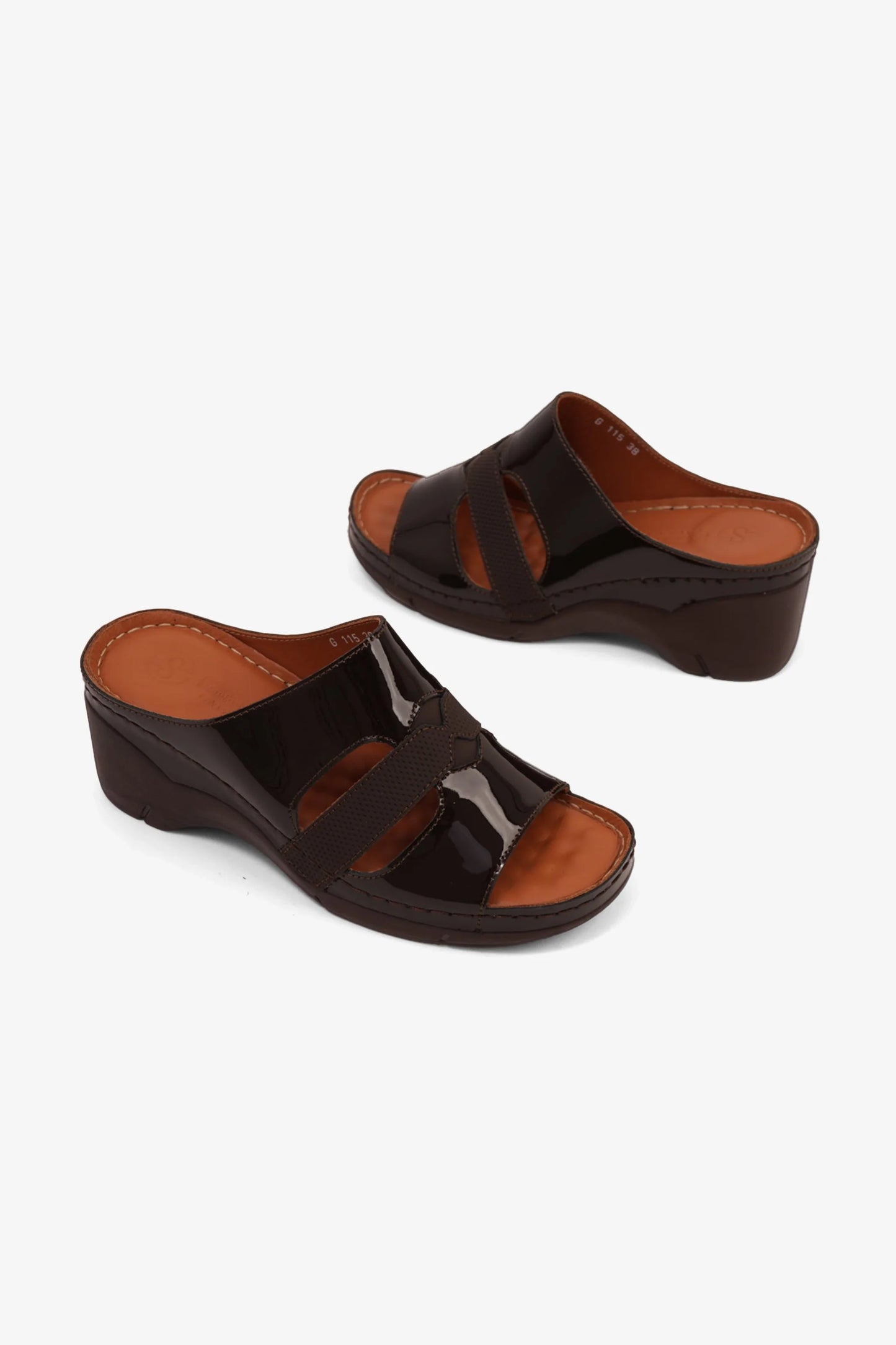 Comfort Plus Women's High Heel Arabic Sandals Brown GG115