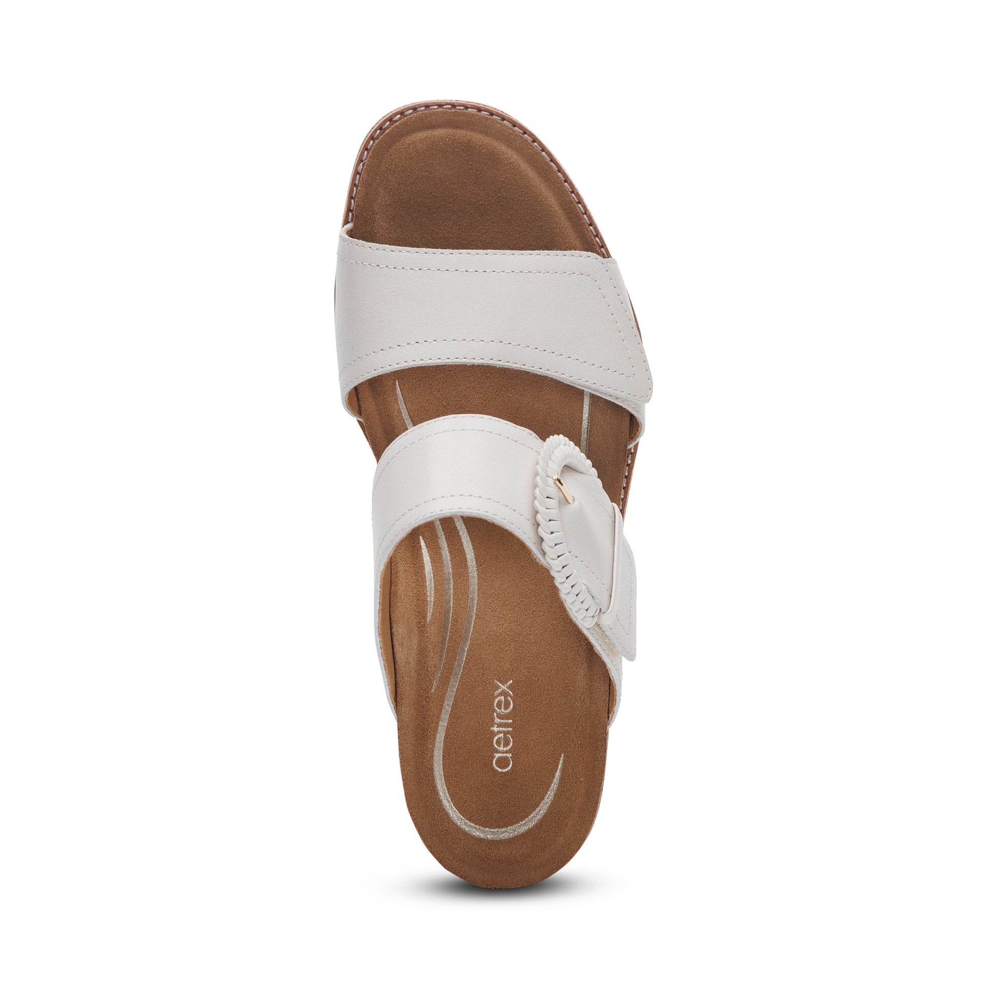 AETREX TATIANA BLOCK WEDGE  IVORY - Sole Therapy