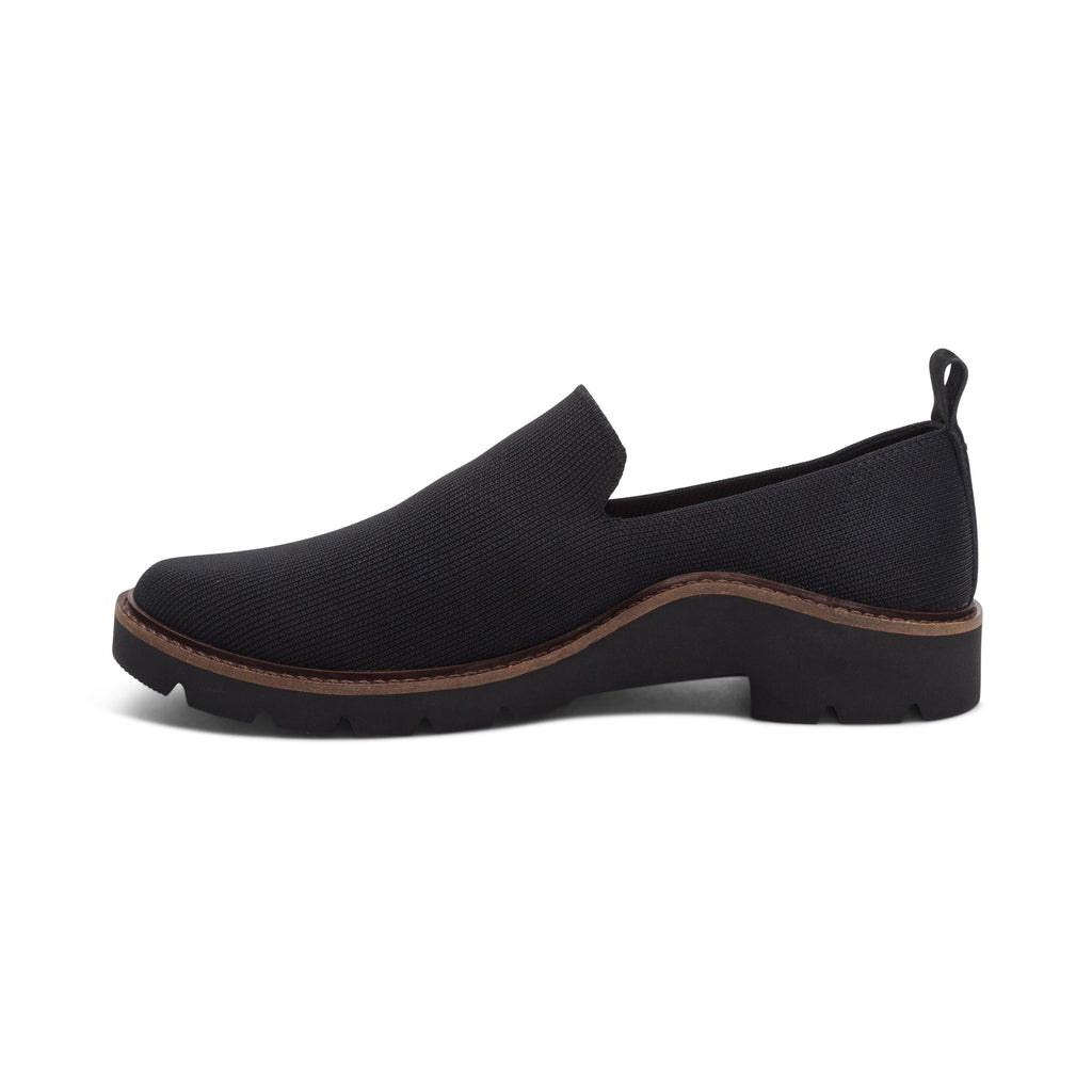 Aetrex Chloe Slip On Loafer Black - Sole Therapy