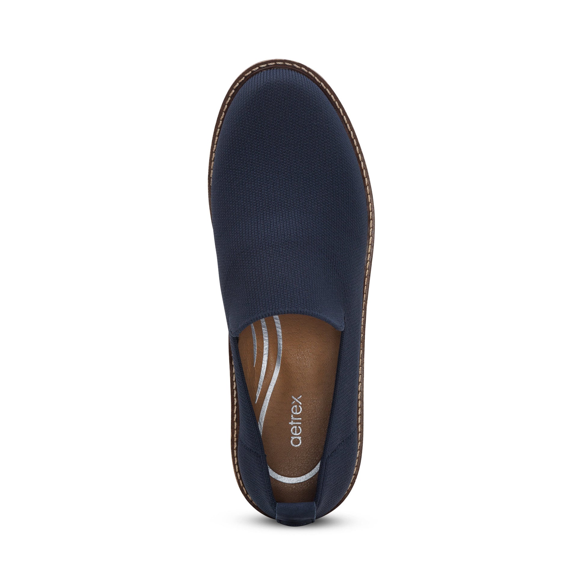 Aetrex Chloe Slip on Loafer Navy - Sole Therapy