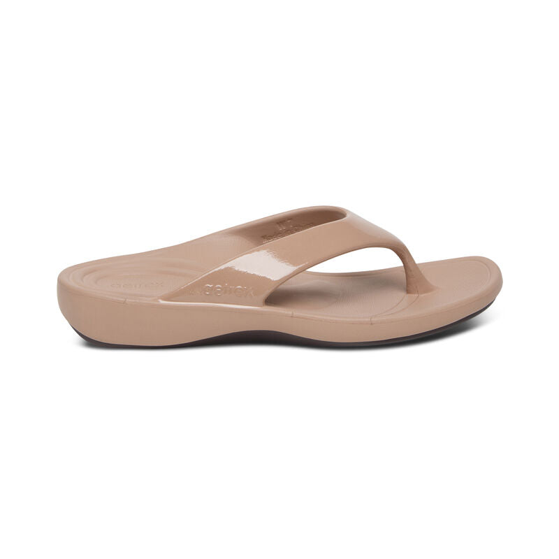 Aetrex Maui Orthotic Flips Women - Mocha - Sole Therapy
