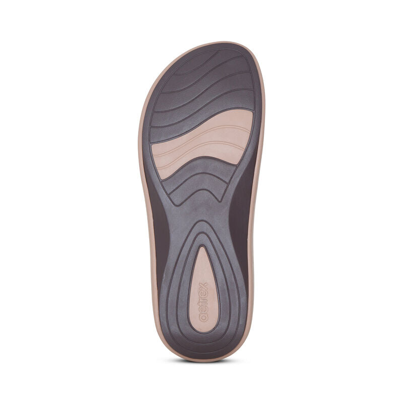 Aetrex Maui Orthotic Flips Women - Mocha - Sole Therapy