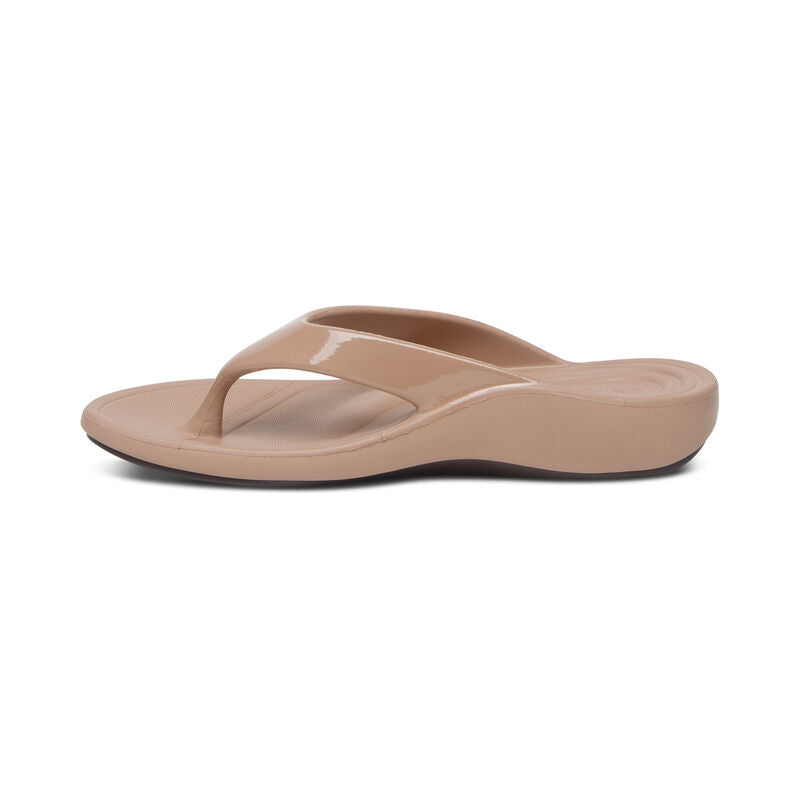 Aetrex Maui Orthotic Flips Women - Mocha - Sole Therapy