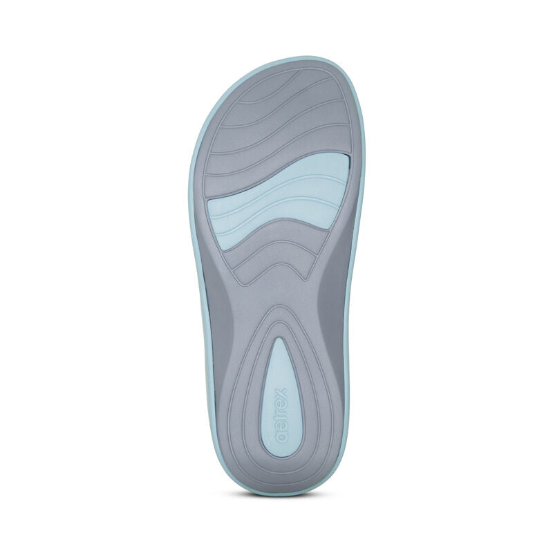 Aetrex Maui Orthotics Flips Women - Blue - Sole Therapy
