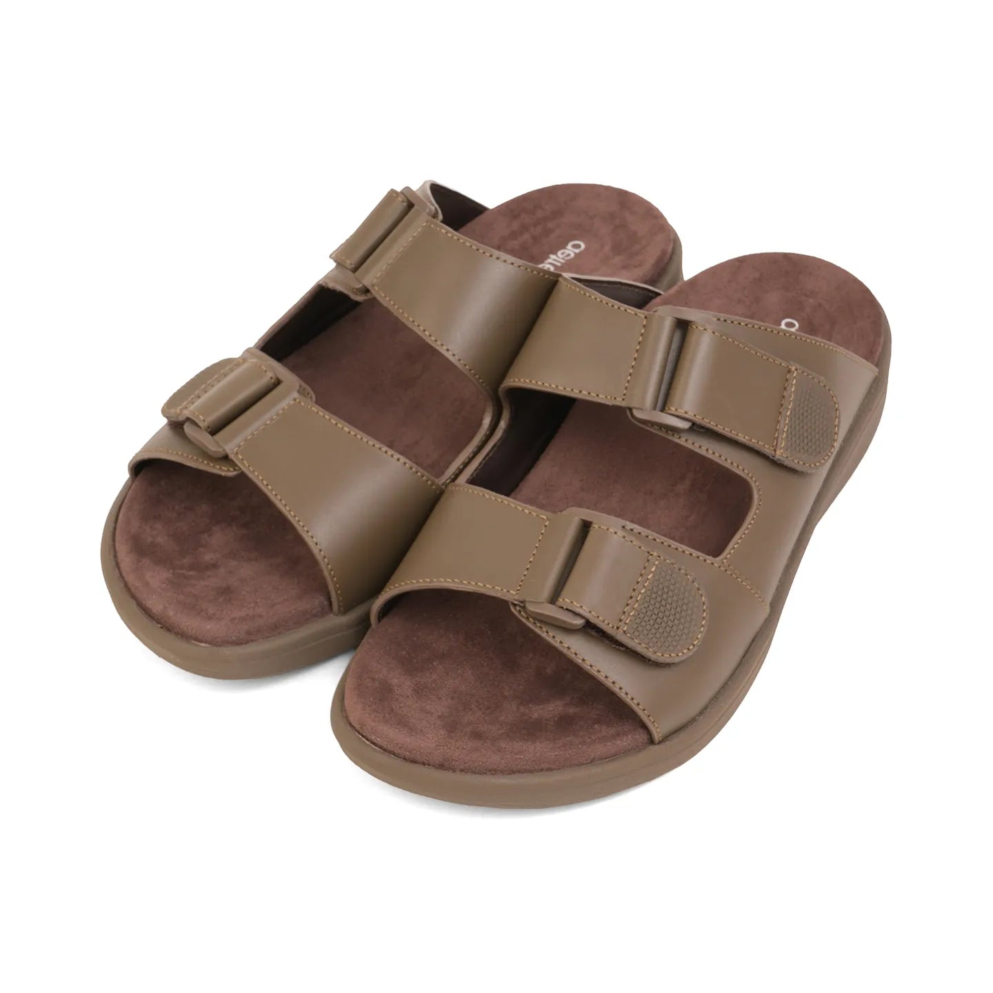 Aetrex Premium Comfort Suede Foot Bed Arabic Sandals Truffle - Sole Therapy