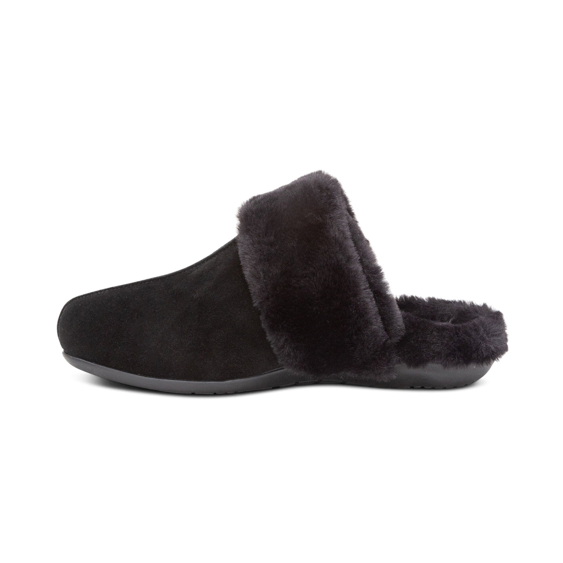 Arianna Arch Support Slippers - Black - Sole Therapy