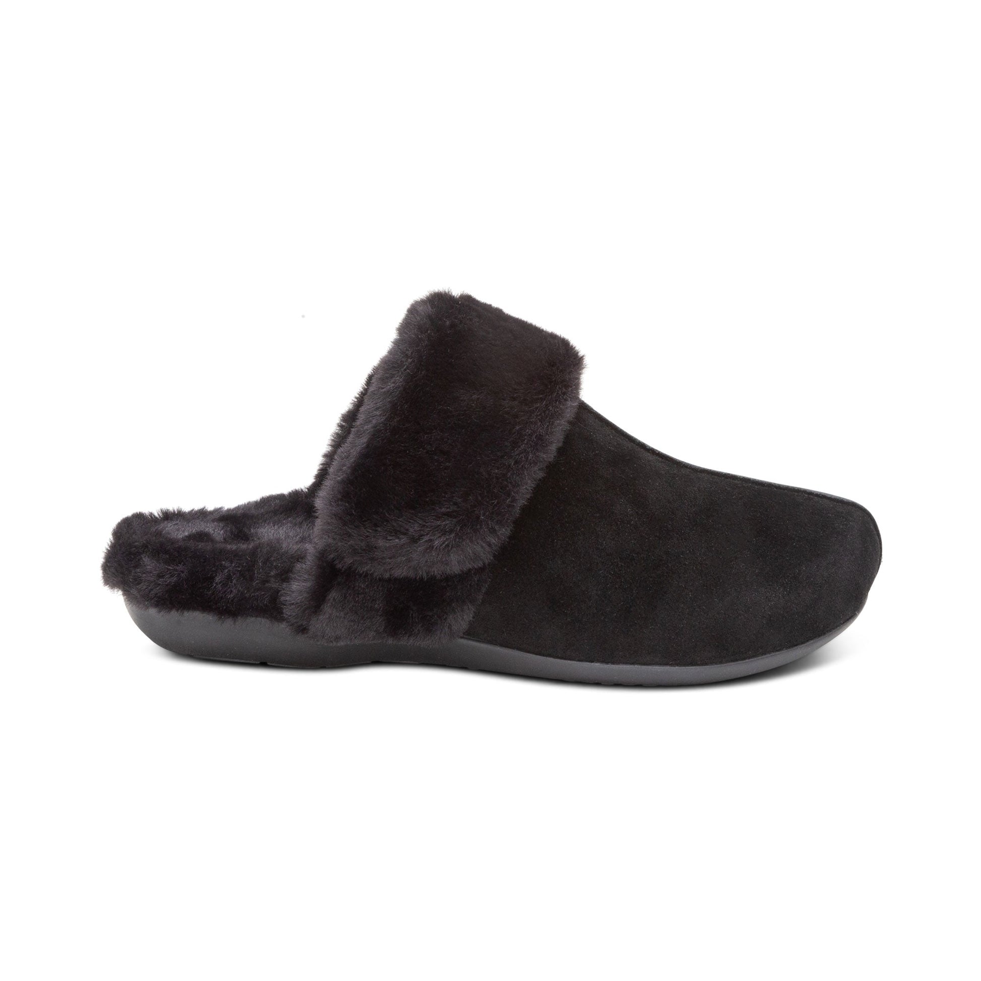 Arianna Arch Support Slippers - Black - Sole Therapy
