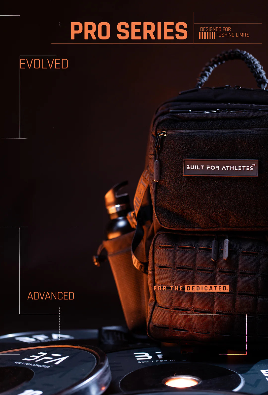 BUILT FOR ATHLETES PRO SERIES BACKPACK 45L BLACK - Sole Therapy