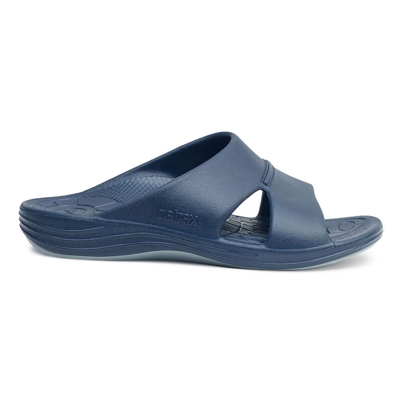 Bali Orthotic Slides Men Navy - Sole Therapy