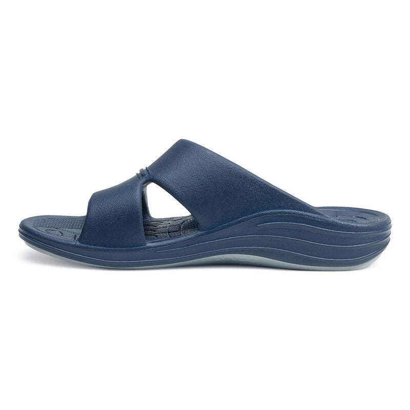 Bali Orthotic Slides Men Navy - Sole Therapy