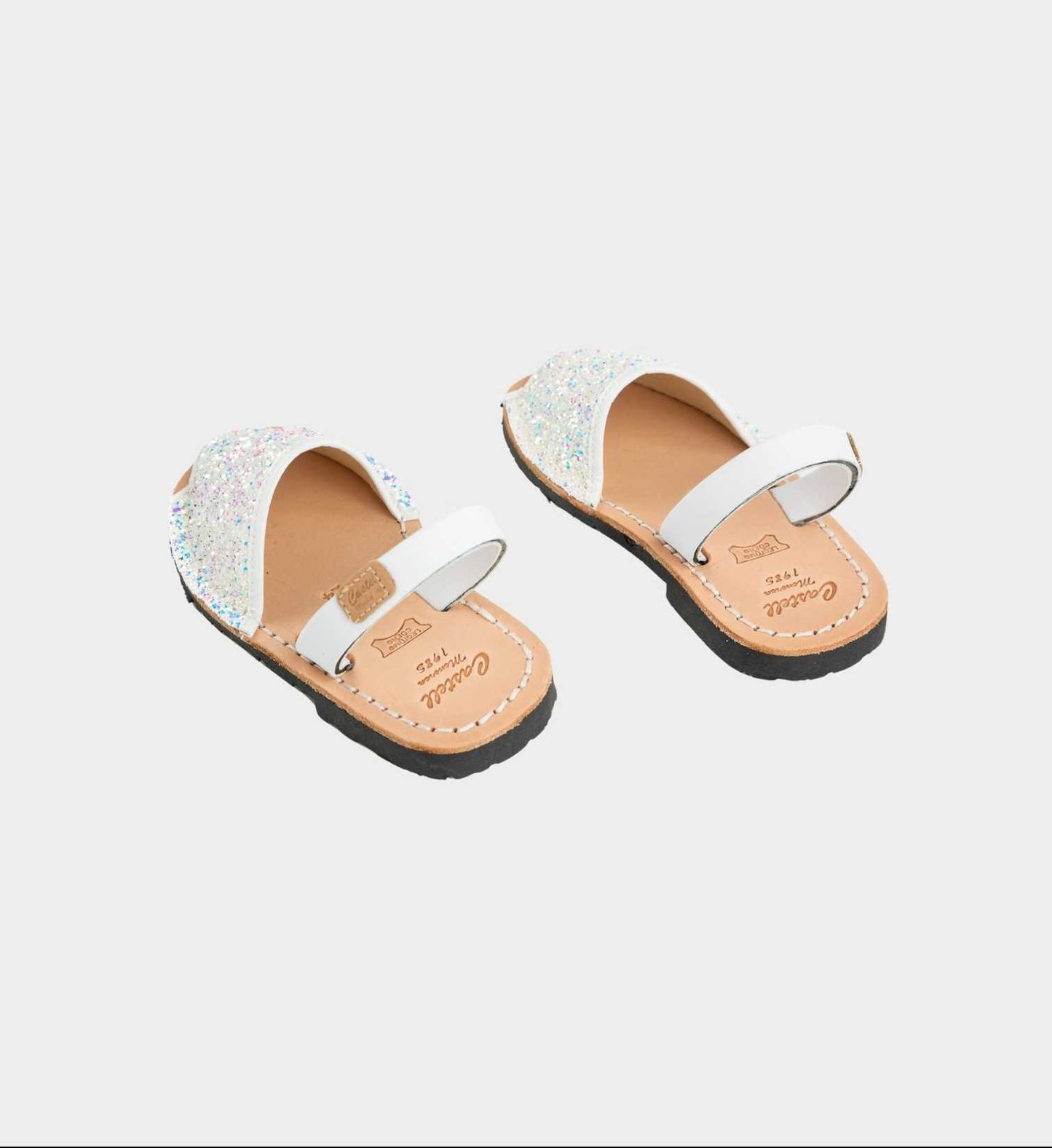 CASTELL IKER GLITTER KIDS SANDAL WHITE