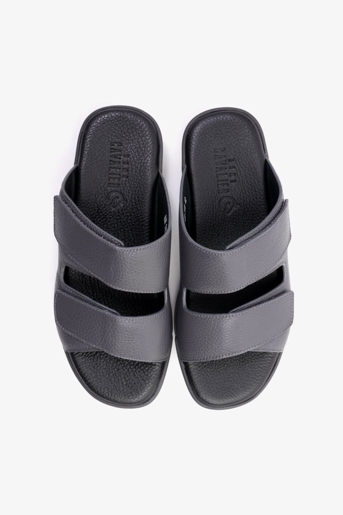 Cavalier Uomo Men's Leather Arabic Sandals Grey MSDCVHAR315 - Sole Therapy