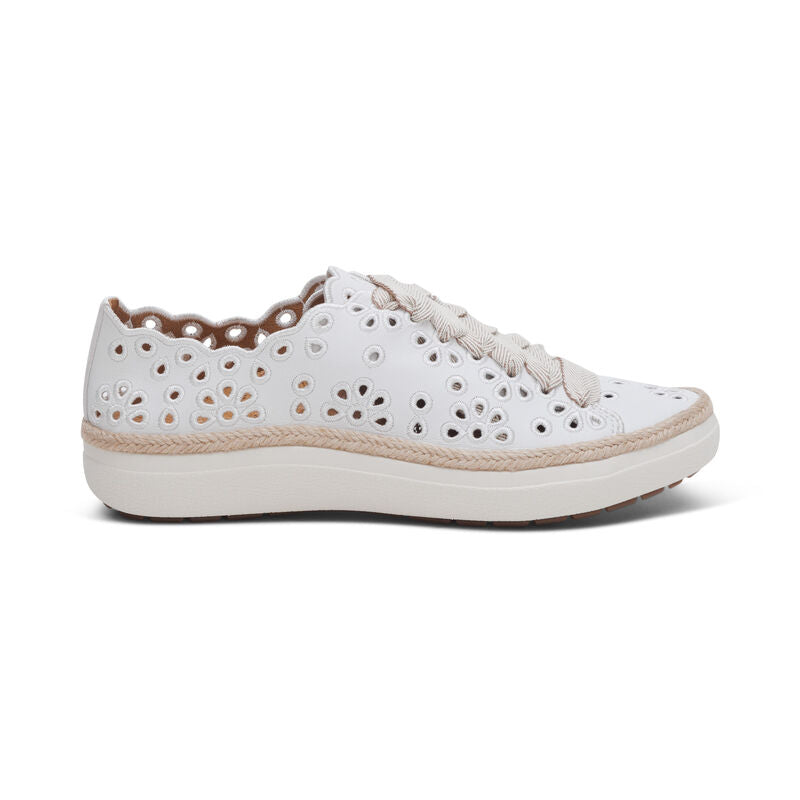 Charlotte Lace Up Sneaker White - Sole Therapy