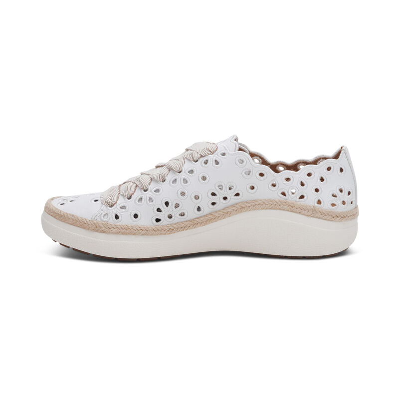 Charlotte Lace Up Sneaker White - Sole Therapy