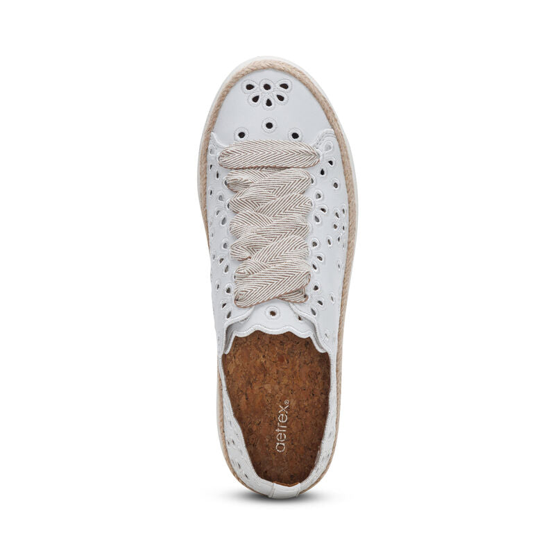 Charlotte Lace Up Sneaker White - Sole Therapy