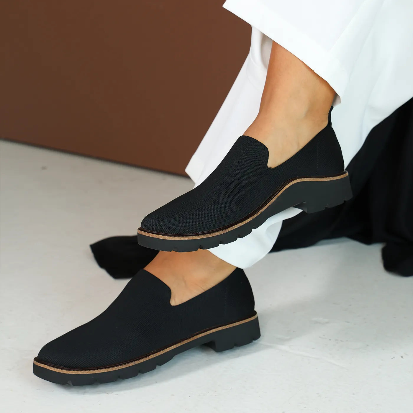 Chloe Women Slip On Loafers Black - Sole Therapy