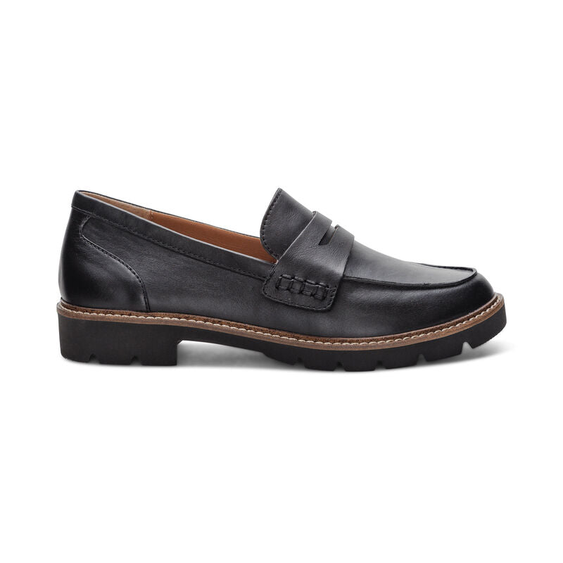 Collette Arch Support Loafers Black - Sole Therapy