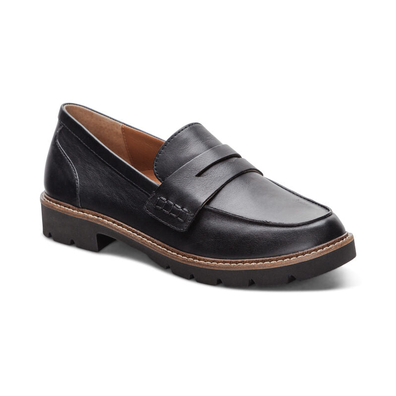 Collette Arch Support Loafers Black - Sole Therapy