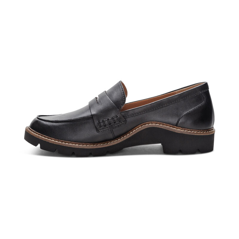 Collette Arch Support Loafers Black - Sole Therapy