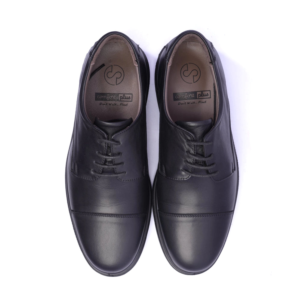 Comfort Plus Classic Leather Loafers For Men's Black - Sole Therapy