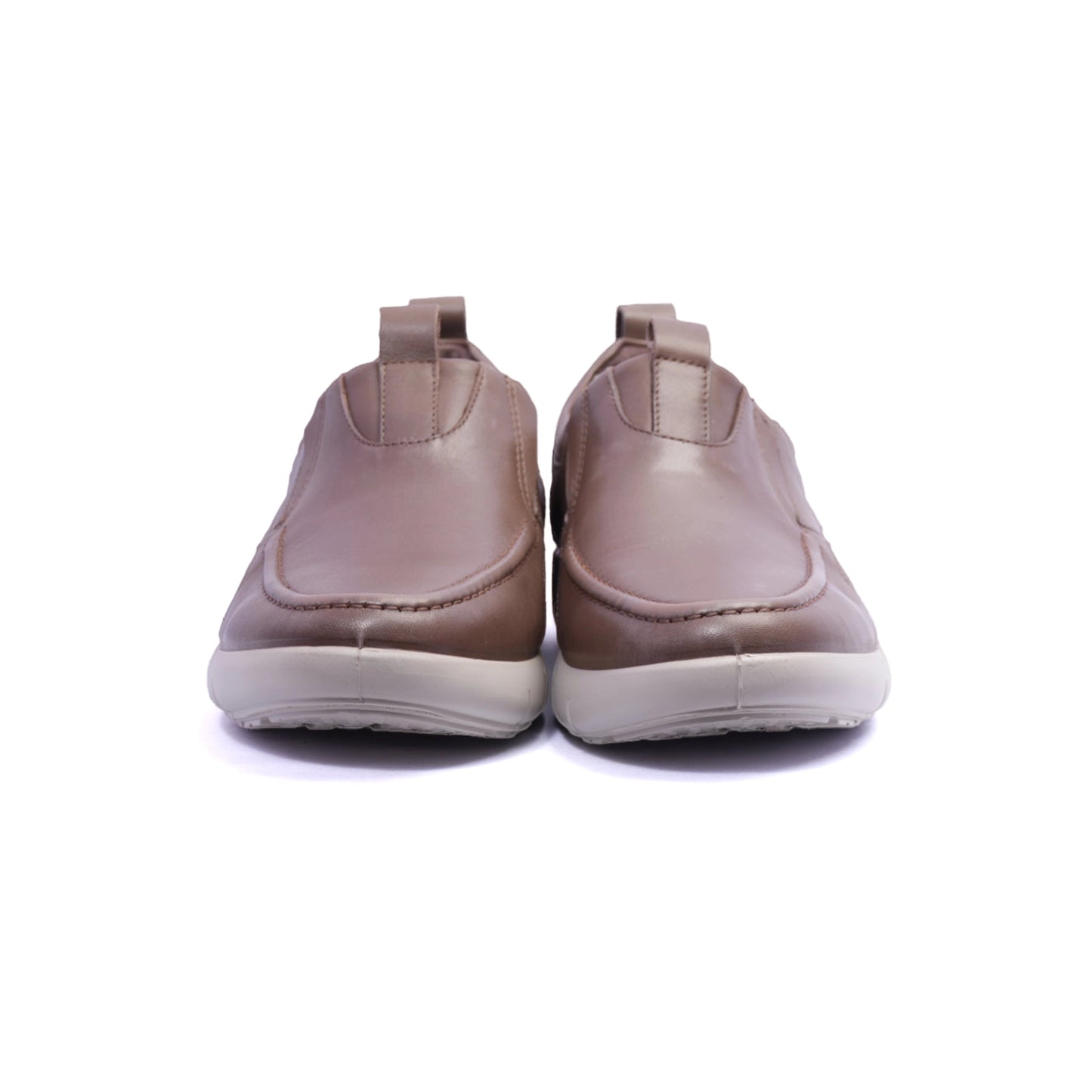 Comfort Plus Classic Leathers Loafers Slip-On Taupe - Sole Therapy