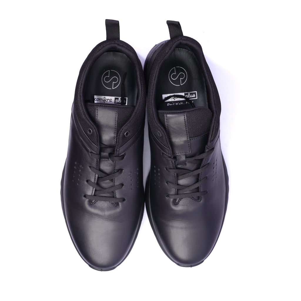 Comfort Plus Classic Men's Sneakers Black - Sole Therapy