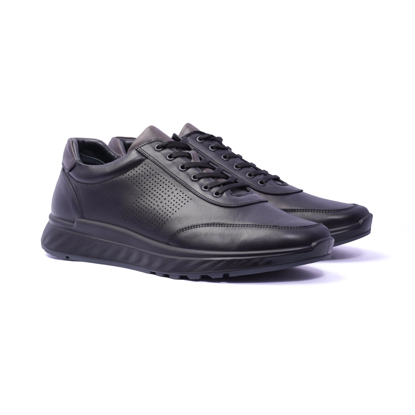 Comfort Plus Classic Pair Lace-Up Sneakers Black - Sole Therapy
