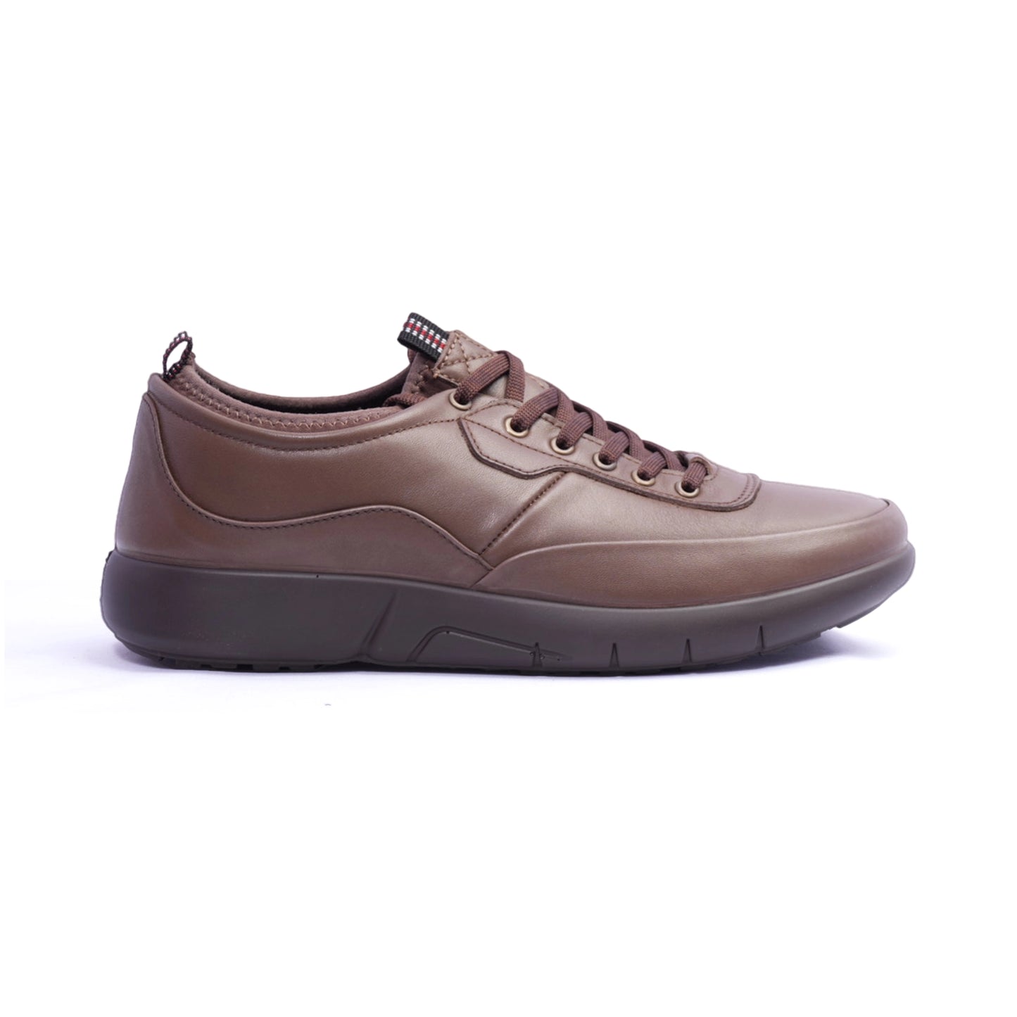 Comfort Plus Men's Stylish Leather Sneakers Taupe - Sole Therapy