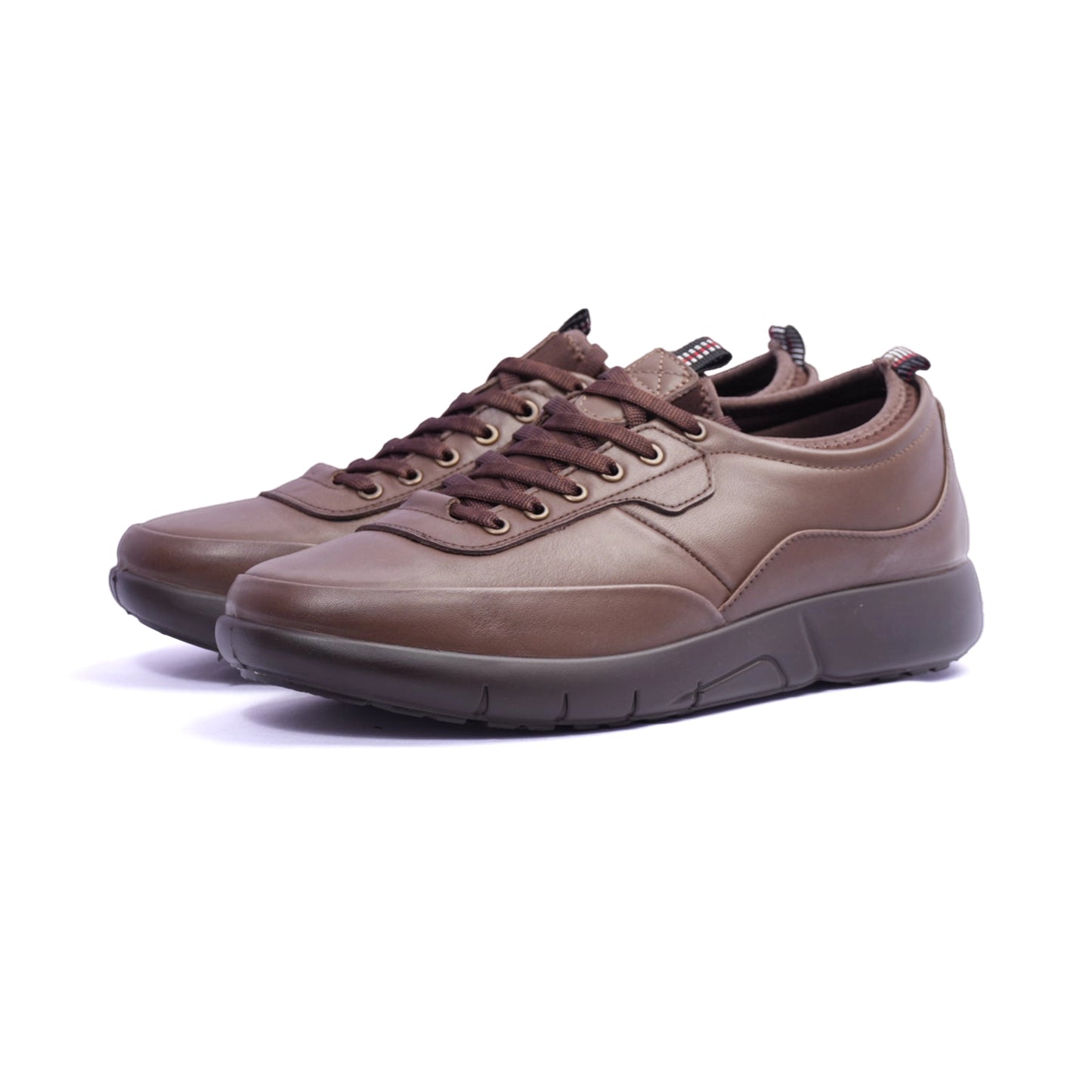 Comfort Plus Men's Stylish Leather Sneakers Taupe - Sole Therapy