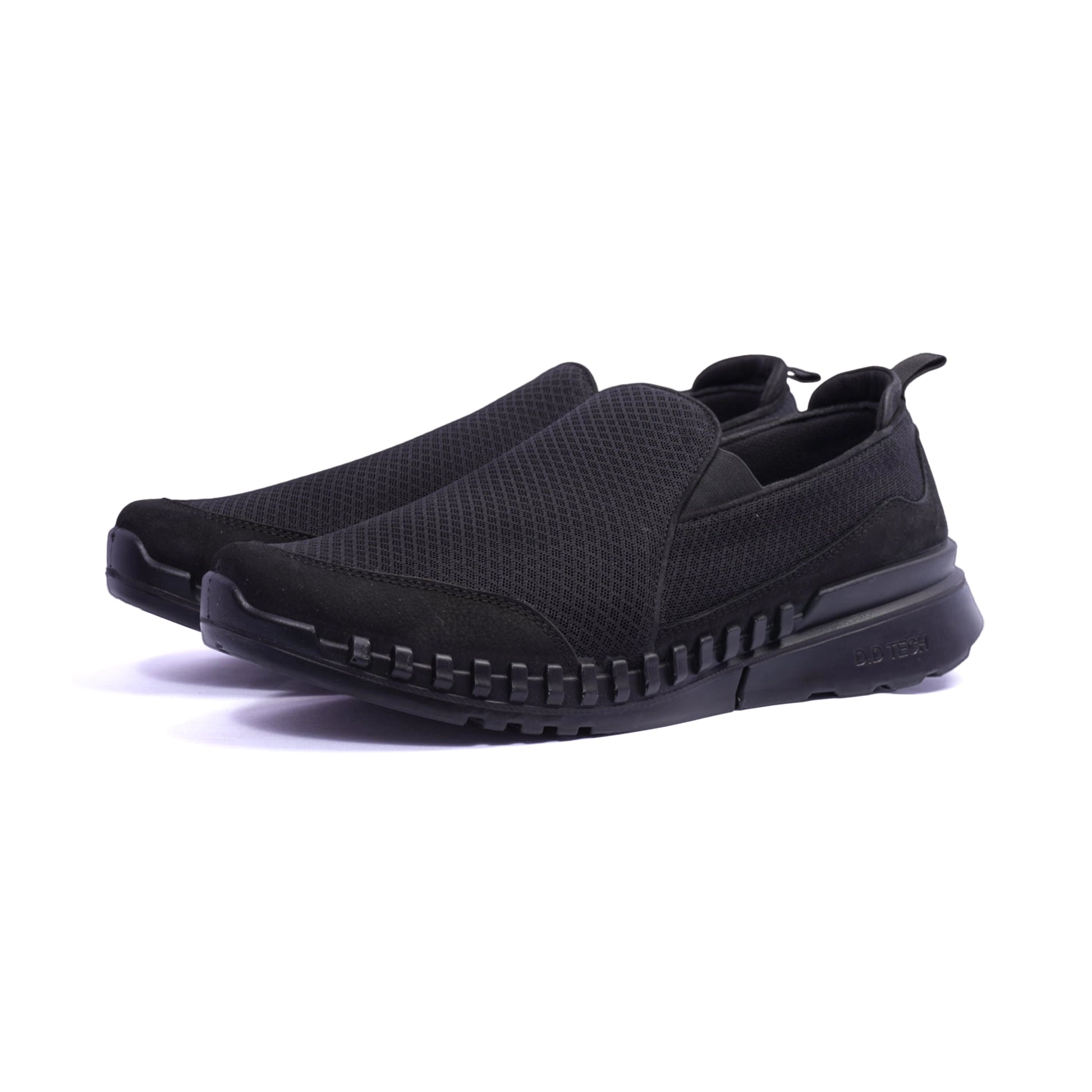 Comfort Plus Mesh Slip-On Sneaker For Men's Black - Sole Therapy