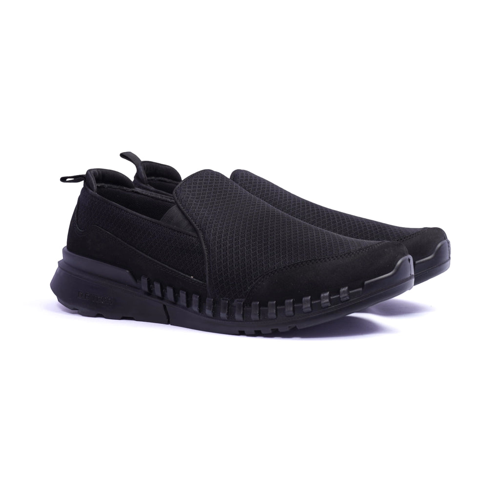 Comfort Plus Mesh Slip-On Sneaker For Men's Black - Sole Therapy