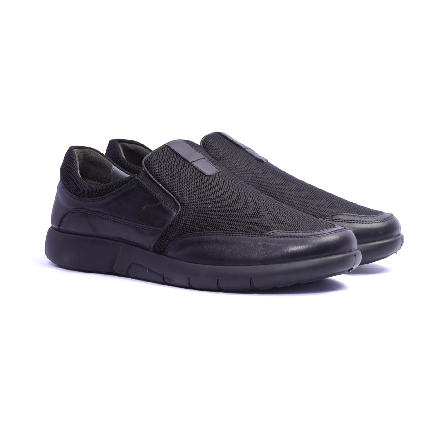 Comfort Plus Stylish Slip-On Sneakers Black - Sole Therapy