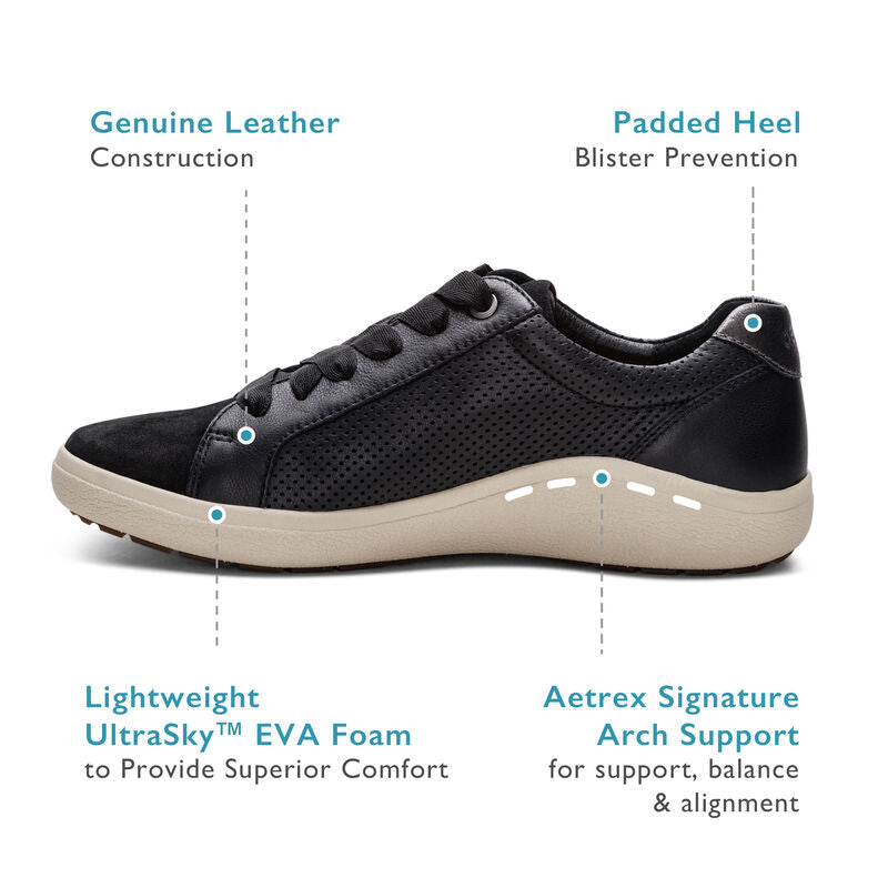 Courtney Lace-up Sneakers Chalk - Sole Therapy