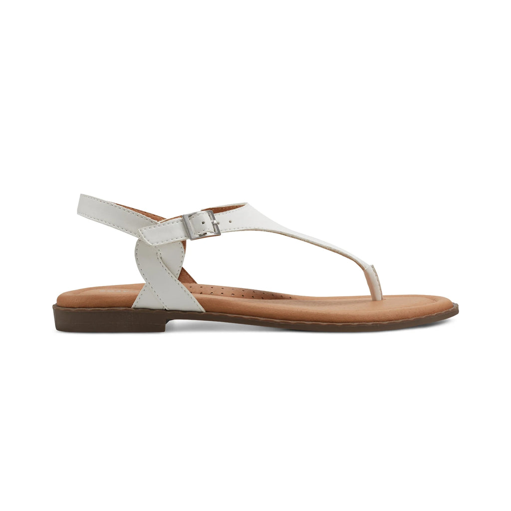 EASY SPIRIT LADIES FLAT SANDALS - WHITE SEREVAN3 - Sole Therapy