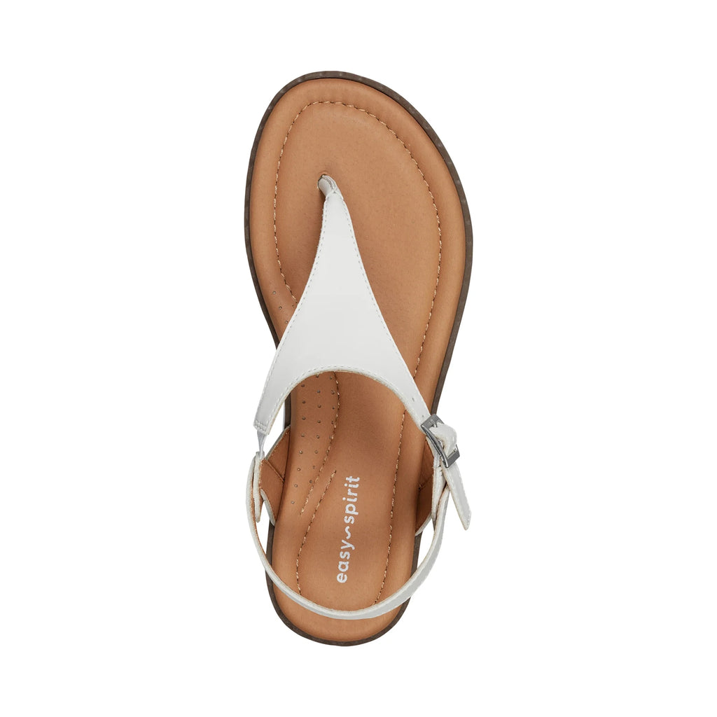 EASY SPIRIT LADIES FLAT SANDALS - WHITE SEREVAN3 - Sole Therapy